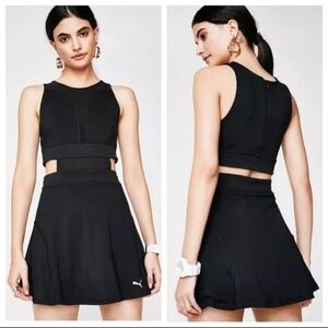 Puma Women's Balance Athleisure Sleeveless Cut Out Dress, Black Size XL